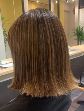 ハブ(hub) エアタッチバレイヤージュ【hub(hair)天神今泉】