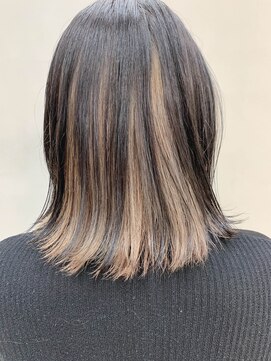 テトヘアー(teto hair) プラチナベージュ、ミルクティベージュ 、インナーカラー