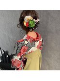ゆるっと成人式アレンジ◎メルティカラー