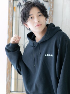 モッズヘア メン 南越谷南口店(mod's hair men) 爽やか黒髪モテ髪ランダムパーマF