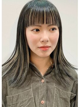 ディーン 岡崎店(DEAN) 【MANO】インナーカラー×ホワイトベージュ