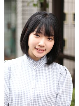 バサ 鷺ノ宮店(BASSA) 【佐々木　スタイル】黒髪スタイル×ミディアムストレート