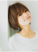 ブルージュ小顔モードボブアシメショート