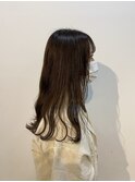 波巻き×インナーカラー