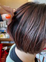 シェール(cher)&nbsp;丸みショート◎レッドブラウン 【cher西宮北口：三田】