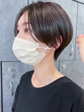 アルバム 渋谷パルコ(ALBUM) 丸みショート_グレージュカラーボブウルフ_ba358631