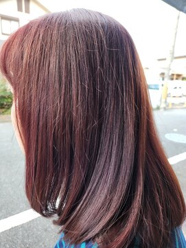 フェイバリット ビューティ ヨシミ(Favorite Beauty YOSHIMI) ロングヘア×ピンクブラウンカラー