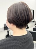 #チェリーブラウンデジタルパーマミニウルフ#ホワイトグレージュ