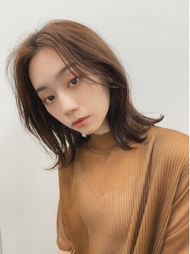 キース ヘアアンドメイク 恵比寿(kith. hair&make) くびれミディアム くびれヘア 韓国ヘア 顔まわりレイヤー 恵比寿