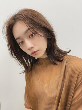 キース ヘアアンドメイク 恵比寿(kith. hair&make) くびれヘア/ミディアム/韓国/切りっぱなしボブ/顔まわりカット