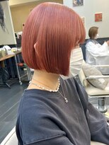 ヒート バイ アンカットラウンジ 渋谷(HEAT by UNCUT&LOUNGE)&nbsp;レッドカラー/暖色カラー/ケアブリーチ/ボブ/切りっぱなしボブ