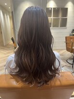 ラボヌールヘアー シェリ 久喜店(La Bonheur hair cheri) 【cheri清水】ロング・ピンクオレンジ【久喜美容室】