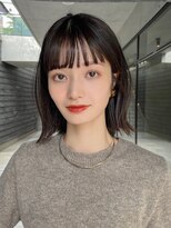 ガーデンヨコハマ(GARDEN YOKOHAMA) 切りっぱなしタッセルボブワンカール外ハネオリーブベージュ