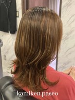 カミケンパセオ(kamiken.paseo)&nbsp;セミロング×艶髪大人女性レイヤーカット【カミケンパセオ】
