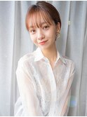 ＃イメチェン外ハネボブ美髪ワイドバング