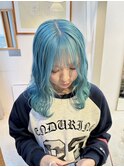 水色カラーブルーカラーペールブルーハイトーントリプルカラー