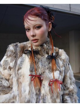 レコ 渋谷(LECO) オレンジレッドボルドーハイトーンケアブリーチ