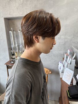 ロンドカスティーヨ 四日市(Lond castillo) 【萩原】センターパートウルフ/ニュアンスパーマ/メンズパーマ