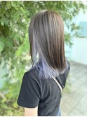 くすみベージュ×ラベンダー/by ikumu