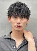 シャドウパーマ/波巻きスパイラルパーマ/ラウンドマッシュ