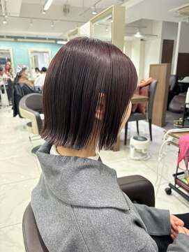 アッシュ 下北沢店(Ash) パツっとボブラベンダー