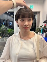 ドッグスター(dog star)&nbsp;ショートボブマッシュオリーブ透明感カラー 登戸/向ヶ丘遊園