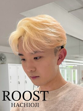 ルースト 八王子店(ROOST) MEN'Sカット+ブリーチ抜きっぱなしカラー【八王子/MEN'S】