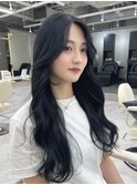 梅田/黒髪/クラゲヘアー/オリーブグレー/小顔/ココアベージュ