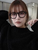 ヌヌ 渋谷 原宿 明治神宮前(nunu)&nbsp;レイヤーカットウルフカットボブグレージュオリーブべージュ