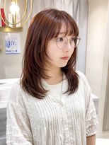 トッカ 三宮ANNEX(tocca) 「SAKURA」ワンカラーで作るオレンジブラウン×レイヤーカット♪