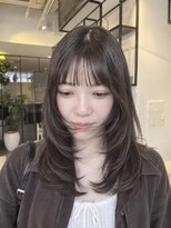 フィルムス 銀座(FILMS)&nbsp;オリーブベージュ/レイヤーカット/顔周りレイヤー/シースルー