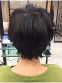 ナチュラル小顔ショート