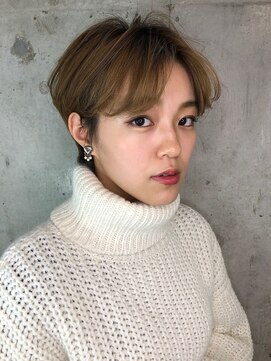 ヘアーアンドメイク ファット(Hair&Make PHAT) ハンサムベリーショートシフォンベージュ30代40代