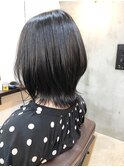 大人可愛い20代30代40代小顔ひし形ミディアム前下がり