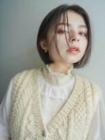 アリー 原宿 表参道(ALLY)&nbsp;[ALLY阿部]人気No1 グレージュ×切りっぱなしボブ