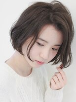 オウルズ(owls)&nbsp;【owls】大人可愛いかきあげバング透け感カラー内巻き重めボブ