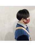 刈り上げマッシュショート × スモークグレー