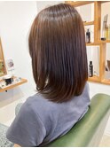 【harurara hair大分/明野】ミディアムボブ×ショコラベージュ