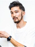 【西宮初かりあげ専門店☆】フェードバーバー七三分け短髪パーマ