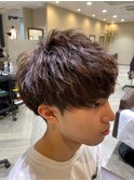 ツーブロックニュアンスマッシュパーマスタイル10代20代30代