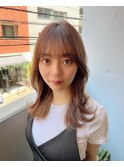 恵比寿 韓国風くびれヘア 前髪カット レイヤーカット  