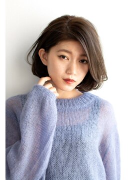 クシュ 所沢西口プロぺ通り(kusyu... ) ペールベージュセクションカラーグラデーションカラー外ハネボブ