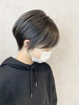 イースブルー 高松店(Y’s Blue) ◎お客様スタイル◎ハンサムショート◎モノトーングレー