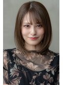 大人可愛い前髪/ミディアム/ボブ/20代30代/原宿/表参道
