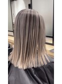 YAMATO バレイヤージュ×ミルクティーグレージュ白髪ぼかし対応