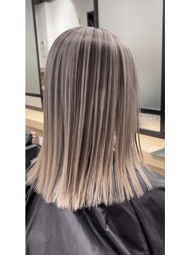 フォーク(FOLK) YAMATO バレイヤージュ×ミルクティーグレージュ白髪ぼかし対応