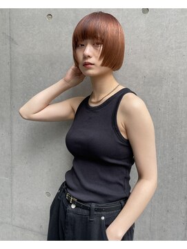 ロンドプロフィール 浦和(Lond profil) ミニボブ　フルバング　オレンジブラウン