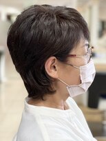 ヘアークリアー 春日部 大人可愛いミセス襟足長めショートレイヤーカット/30代40代50代