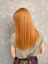 ヘアーアンドメイク ブロッサム 志木南口店(HAIR&MAKE Blossom)&nbsp;オレンジベージュハイトーンブリーチダブルカラー志木新座