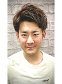 清潔感にこだわった大人アップバング！【赤坂】【理容室】